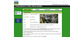 Desktop Screenshot of bmbkovovyroba.cz